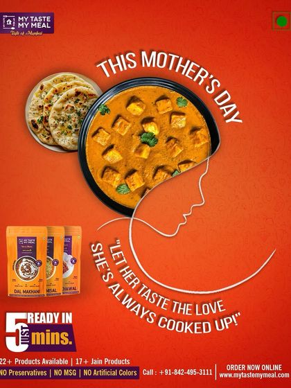 A special post for Mother's Day. My service ensures that you can always taste the love she cooks up for you, even when you are far away.