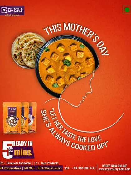 A special post for Mother's Day. My service ensures that you can always taste the love she cooks up for you, even when you are far away.