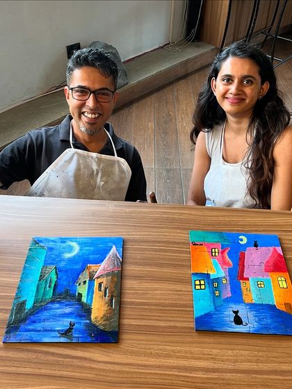 Paint Bar - Public Art Workshops & Experiences Puzzle & Clock Painting photo 3