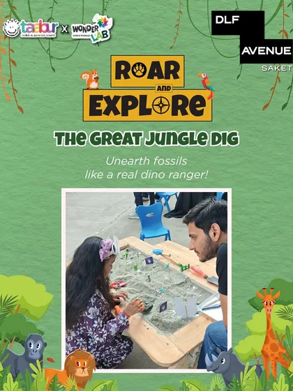 The Great Jungle Dig at Roar & Explore, letting kids unearth fossils like a real dino ranger.