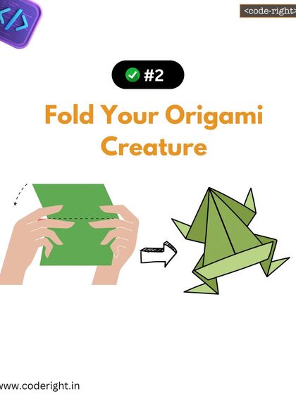 Step 2: Fold your origami creature. This step is all about following a precise algorithm. Each fold is a command that transforms a 2D sheet of paper into a 3D object.