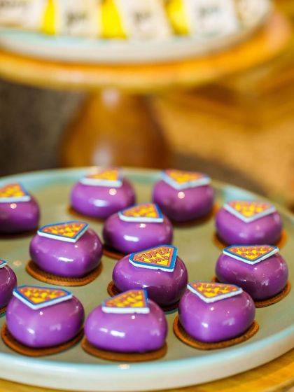 "Super Dad" themed desserts for our Father's Day brunch. These fun and delicious treats were a sweet way to honor all the amazing fathers who joined us.