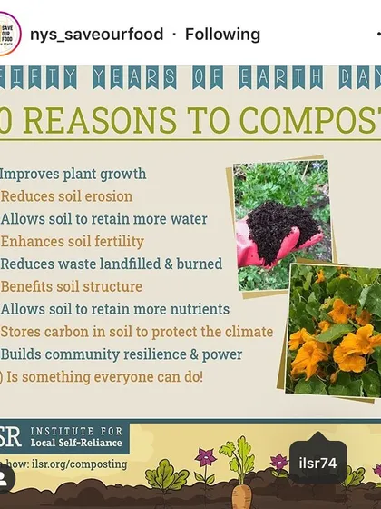 There are so many reasons to compost, from improving your garden's soil to reducing landfill waste and protecting the climate. I share this information because I truly believe composting is one of the most powerful and accessible things we can all do for the planet.