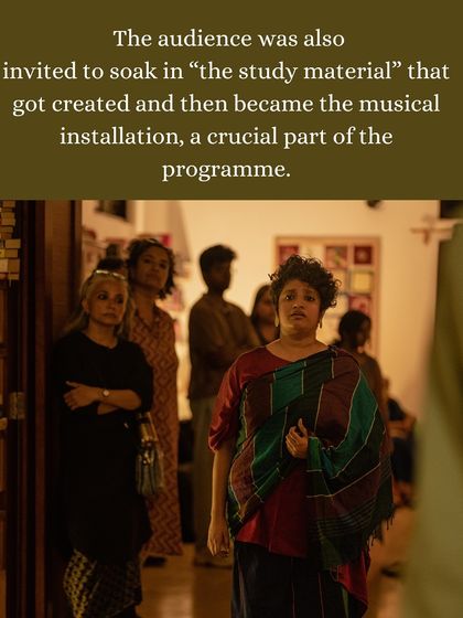 The audience at 'Many Moons' was invited to soak in the "study material" that became a musical installation, a crucial part of the programme that set the stage for a new way of listening.