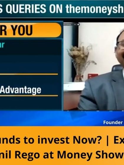 A snapshot of Anil Rego on the ET Money Show, where he answers viewer questions on the best mutual funds to invest in. He recommends specific funds like HDFC Smallcap and ICICI Pru Balanced Advantage for a diversified portfolio.