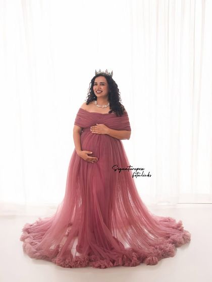 An identical shot to the previous one, emphasizing the regal and elegant nature of this popular gown choice.