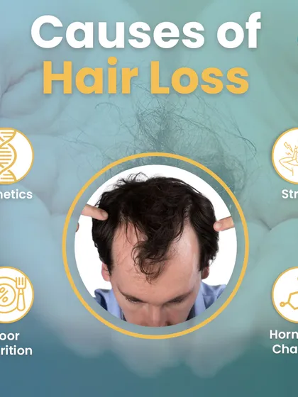 Hair loss can be caused by many factors, including genetics, stress, poor nutrition, and hormonal changes. Identifying the cause is key to finding the right treatment.