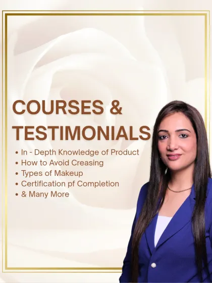 My courses cover everything from in-depth product knowledge to avoiding creasing and understanding different types of makeup. You will graduate with a certificate and the confidence to start your career.