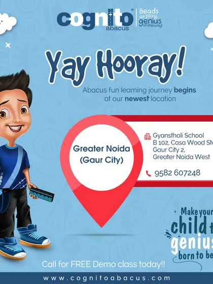 A new franchise launch in Greater Noida (Gaur City). My templated marketing announcements make it easy for new franchisees to start promoting their center from day one.