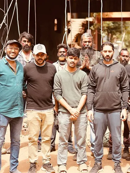 A moment with the cast and crew of 'Bagheera'. It takes a dedicated team to pull off 55 days of intense action shooting, and I'm grateful for every person involved.