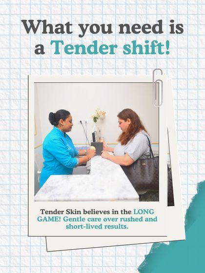 What you need is a "Tender shift." We believe in the long game, focusing on gentle, consistent care over rushed, short-lived results that can damage your skin.