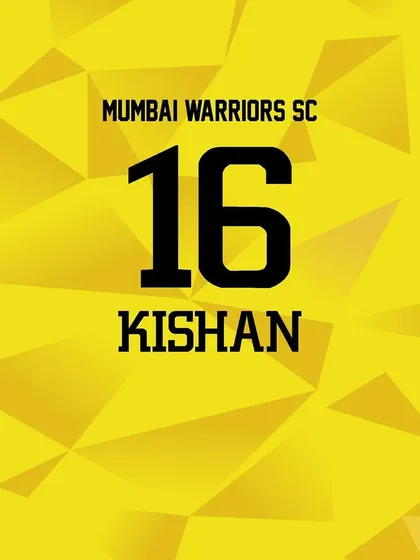 Make the jersey your own. We offer custom printing so you can have your name and number on the back, just like this yellow Mumbai Warriors SC kit for Kishan. It’s a statement of your place in the football family.