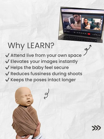 Learning proper wrapping techniques instantly elevates your images and is key to a successful newborn session. It helps the baby feel secure, reduces fussiness, and keeps your carefully crafted poses intact for longer.