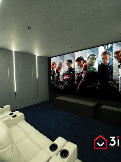 3i Smart Home - Custom Home Theater Design & Installation Modern & Sleek Theaters photo 5