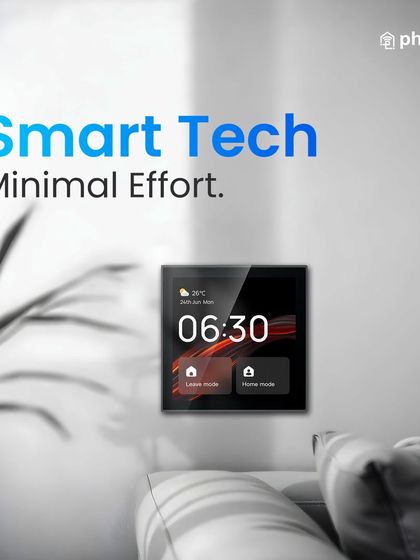 My central control panel makes it easy to switch between "Home" and "Leave" modes. These presets manage your devices for security and energy efficiency with minimal effort.