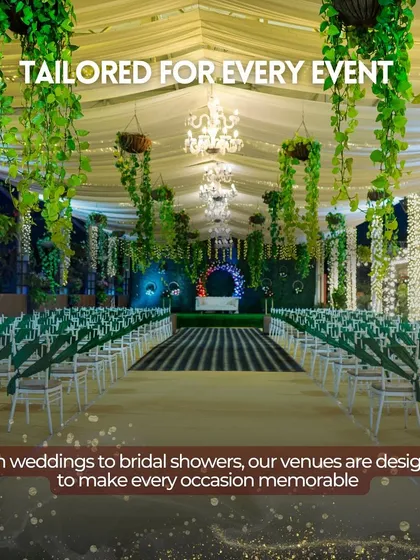 Our Sky Terrace is tailored for every event, from weddings to bridal showers, with seating arrangements designed to make every occasion memorable.