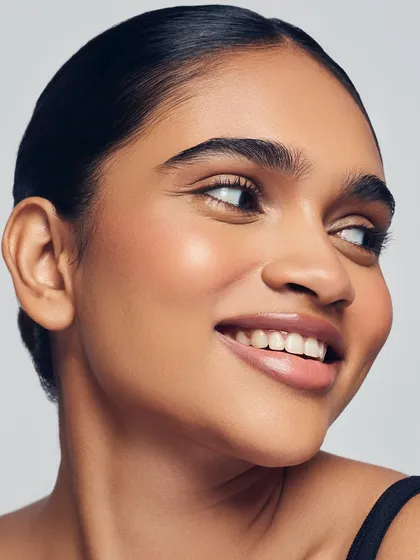 This is what I mean by glow goals. This look is all about creating radiant, healthy-looking skin that shines on its own, no filter needed. It's a perfect example of my signature skin-focused makeup technique.