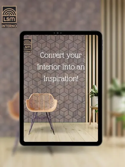 Convert your interior into an inspiration. This image showcases how a 3D geometric wall panel can serve as the perfect backdrop, adding texture and modern elegance to a minimalist living space.