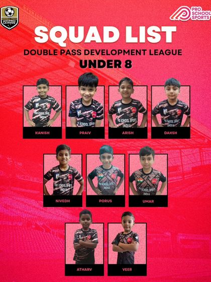 Future stars in the making. Our Under-8 squad is ready to take over the Double Pass Development League.