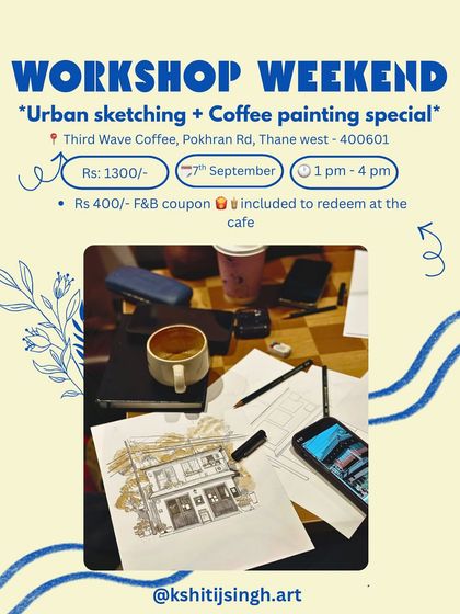 The details for my Thane workshop at Third Wave Coffee. The price always includes an F&B coupon.