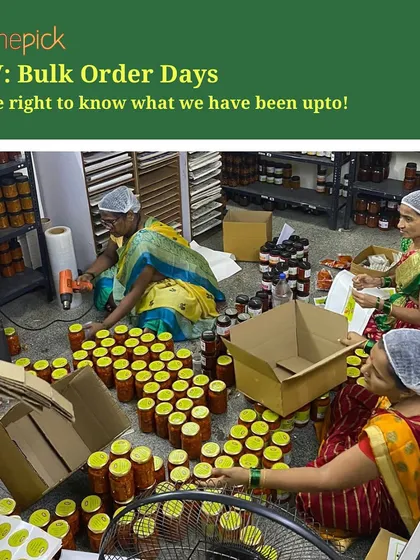 This is what a bulk order day looks like for us. Our team works diligently, hand-packing each jar to ensure the authentic taste of home reaches you perfectly.