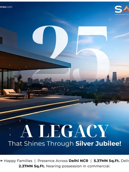 For 25 years, we have been shaping skylines with an unwavering dedication to quality and innovation. This legacy of trust is built upon delivering 5.37 million sq. ft. of excellence to over 4,000 happy families across Delhi NCR.