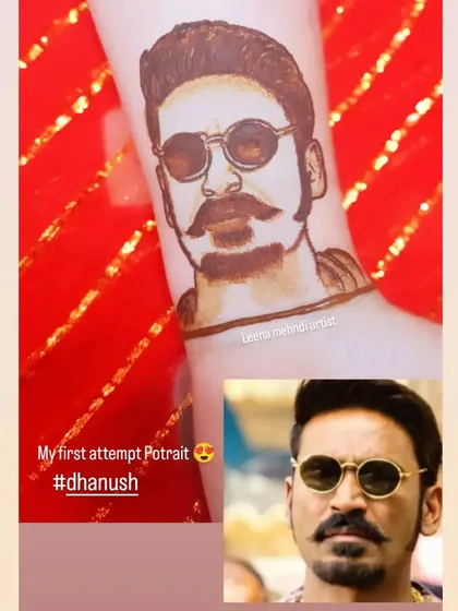 My first attempt at a portrait of the actor Dhanush. This shows my ability to capture a likeness and is a fun way to incorporate a client's favorite celebrity into a design.