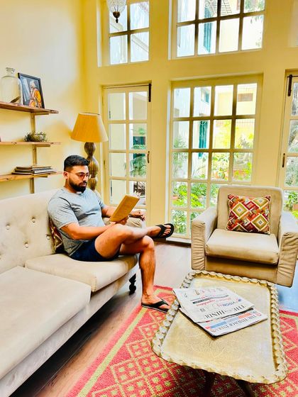 An advocate armed with knowledge is empowered to navigate the labyrinth of justice. Here I am, taking a moment to read and prepare during a workation in Dehradun.