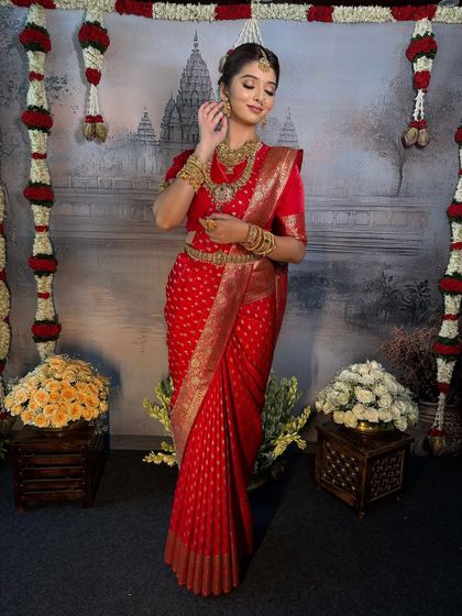South Indian Bridal Drapes photo 23