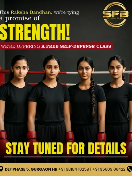 This Raksha Bandhan, I am tying a promise of strength by offering a free self-defense class for girls. It's a gift of empowerment and the power to feel unstoppable.