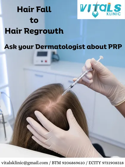 This image shows the application of Platelet-Rich Plasma (PRP) directly to the scalp. The procedure involves injecting a concentration of your own platelets to stimulate hair follicles, improve blood flow, and encourage new growth. It is a safe and effective non-surgical method to combat hair thinning.