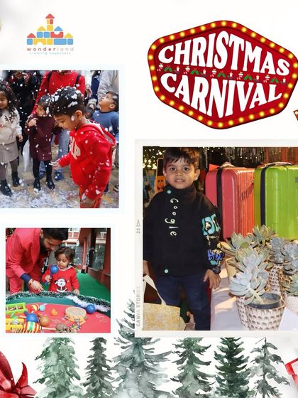 Our Christmas Carnival is a magical time at Wonderland. Here, children enjoyed playing in the artificial snow, a highlight that brought so much festive cheer.