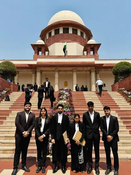 Team Nirwan Legal on the steps of the Supreme Court. This is what my program is about: learning and growing together as a unified team in the most important legal venue in the country.