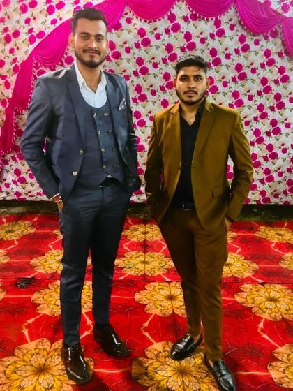 With my best friend at a social event.