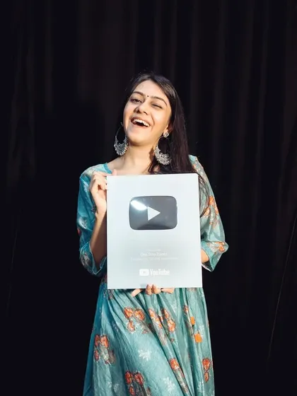 Pure joy from our co-founder Payal as she celebrates our YouTube milestone. This award is a testament to our team's dedication and the wonderful community we've built together.