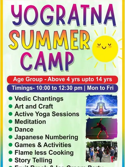 My Yogratna Summer Camp is all about *maza* and *masti*. This flyer gives you a glimpse of all the activities I plan, from yoga and dance to art and flameless cooking. It’s a complete wellness experience designed to make summer holidays creative and fun for kids aged 4 to 14.