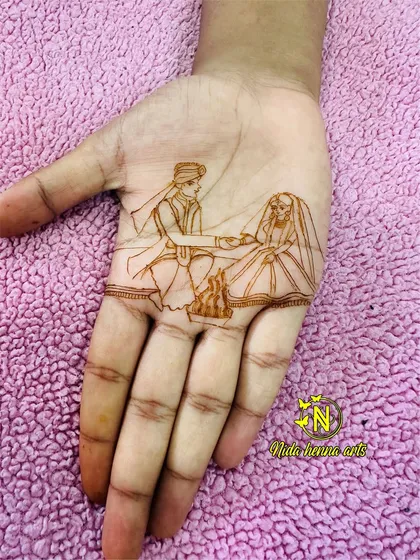Focusing on the main couple in the phera ceremony. We practice individual elements before combining them into a larger scene.