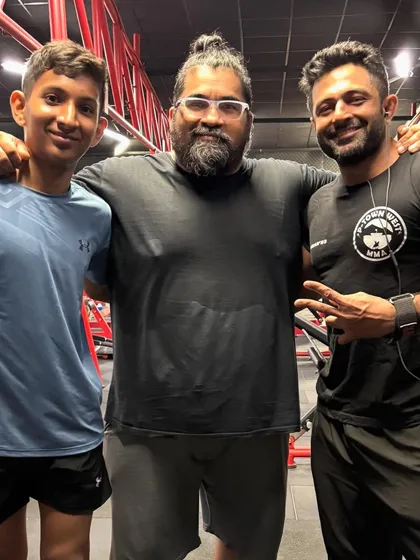 Great to see my first BJJ coach, Vicky Khare, starting his champion Judoka son on a strength journey at 13. This is the future of Indian MMA.