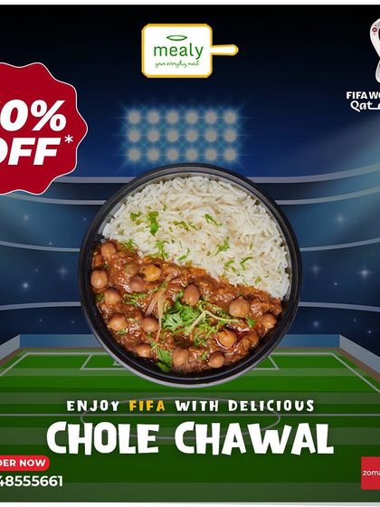 Enjoying a big event like the FIFA World Cup calls for a delicious desi meal. Our Chole Chawal is the perfect companion for watching the game, offering a taste of home while you cheer.