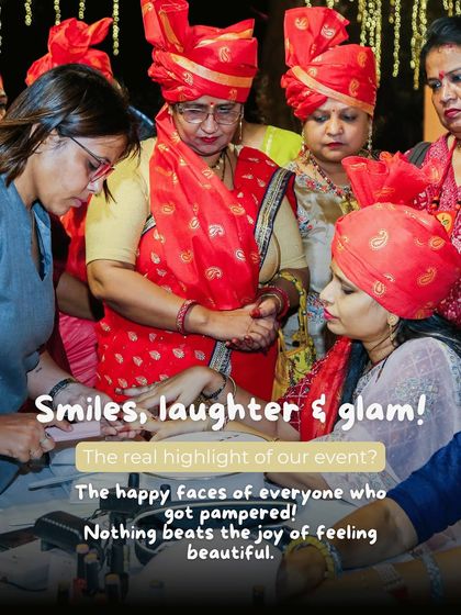 Smiles, laughter, and glam! The real highlight of our event was the happy faces of everyone who got pampered. Nothing beats the joy of feeling beautiful.