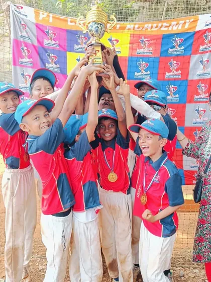 The youngest champions of PTPL 2024. Our Under-10 Team Red lifts the trophy high, celebrating a fantastic tournament performance.