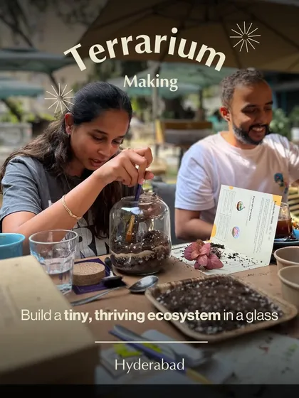 Build a tiny, thriving world in a glass jar. Our terrarium making sessions are a perfect blend of nature and design, where you learn to layer soil, stone, and plants to create a self-sustaining miniature garden. It’s a wonderful way to bring a piece of the outdoors into your home.