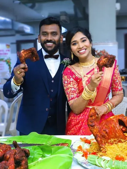 Your wedding day is all about celebrating your union. We make sure the food is just as memorable, with grand spreads like this one at BKN Auditorium for 2000 guests.