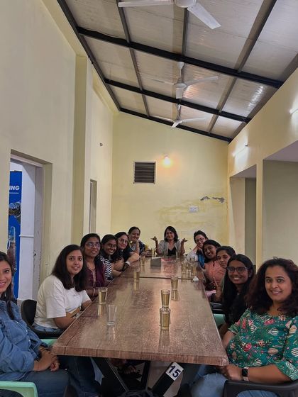 We believe in learning both inside and outside the studio. Here's our CFA batch enjoying a casual get-together after a gallery visit.