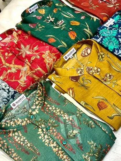 Add a touch of tradition and a dash of glamour to your festive look with our collection of readymade printed kurtas.