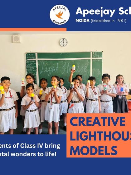 Our Class IV students brought coastal wonders to life by building their own creative lighthouse models. This hands-on activity was a fun and practical way to learn about social studies concepts.