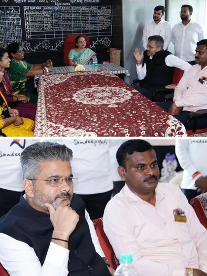 In a meeting with the school's teaching staff to discuss educational needs and future collaborations. Supporting our government schools is a top priority.