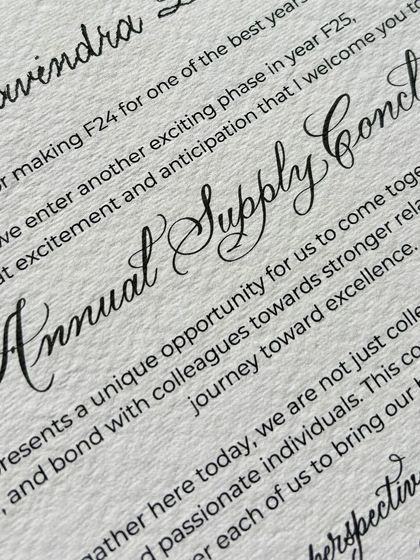 Quill on Paper - Bespoke Calligraphy & Design Corporate & Brand Collaborations photo 20