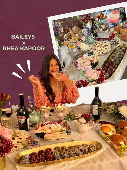 We partner with leading brands to create culinary experiences that reflect their identity. For this collaboration with Baileys and Rhea Kapoor, we curated a decadent dessert table that was as stylish and sophisticated as the brands themselves.