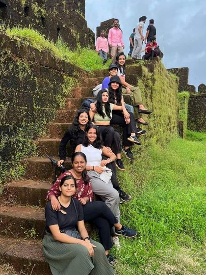 Exploring the old Mirjan Fort near Gokarna. The moss-covered laterite walls tell stories of a bygone era.